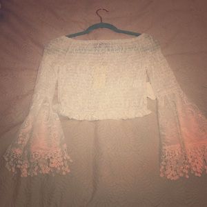 White lace top